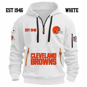 Limited Edition - EST 1946 - Cleveland Browns - Half Zip Hoodie
