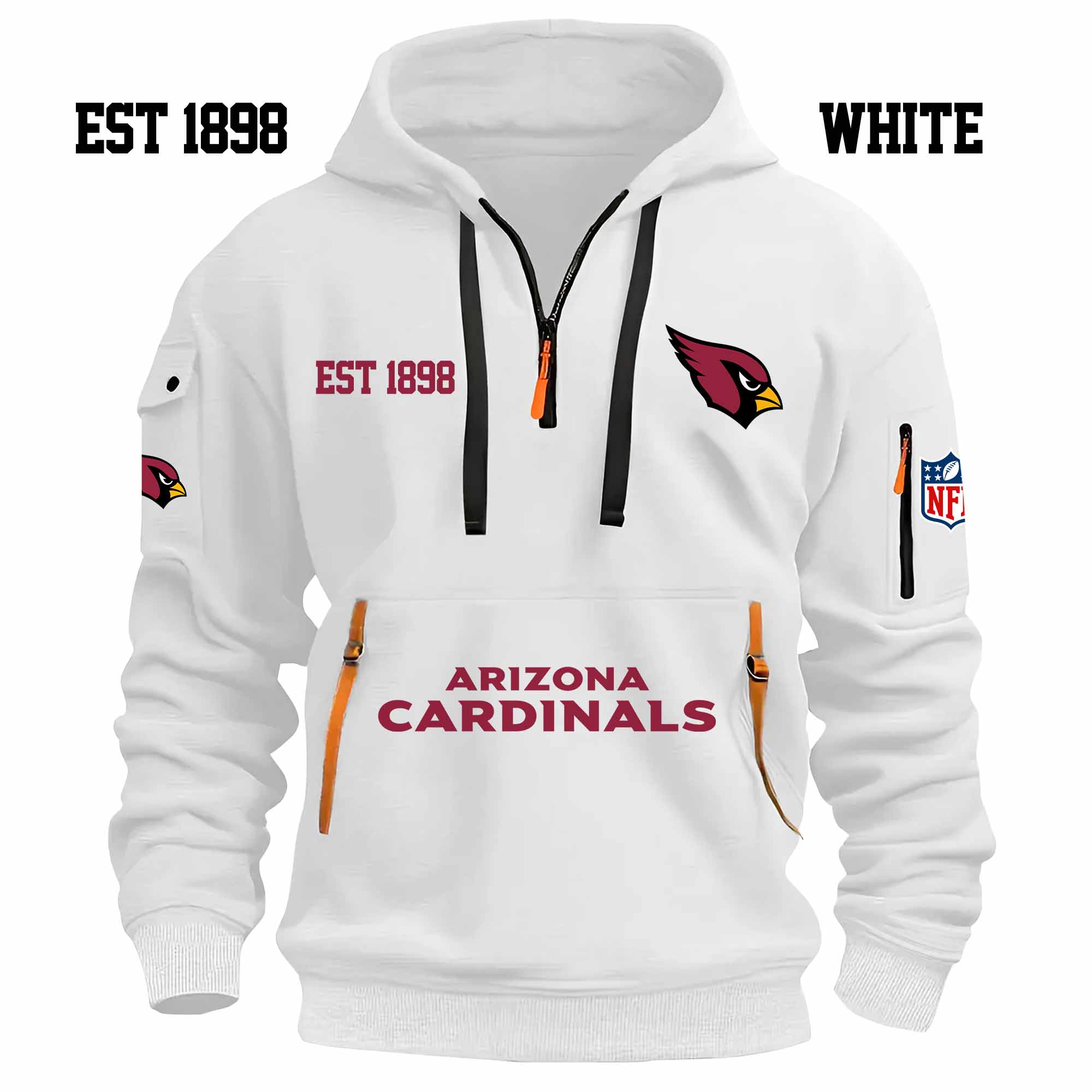 Limited Edition - EST 1898 - Arizona Cardinals - Half Zip Hoodie