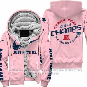 Limited Edition - AFC East Champion - New England Patriots - Divisional Round - Fleece Zip Hoodie
