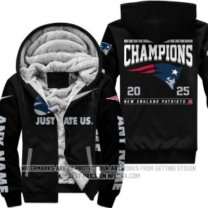 Limited Edition AFC East Champion - New England Patriots - Fleece Zip Hoodie