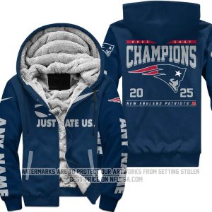 Limited Edition AFC East Champion - New England Patriots - Fleece Zip Hoodie