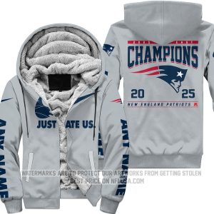 Limited Edition AFC East Champion - New England Patriots - Fleece Zip Hoodie