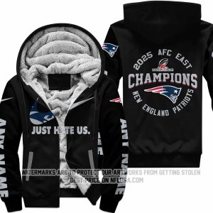 Limited Edition AFC East Champion - New England Patriots - Fleece Zip Hoodie