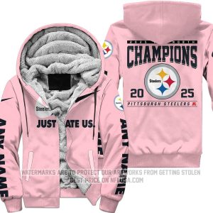 Limited Edition AFC North Champion - Pittsburgh Steelers - Fleece Zip Hoodie