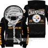 Limited Edition AFC North Champion - Pittsburgh Steelers - Fleece Zip Hoodie
