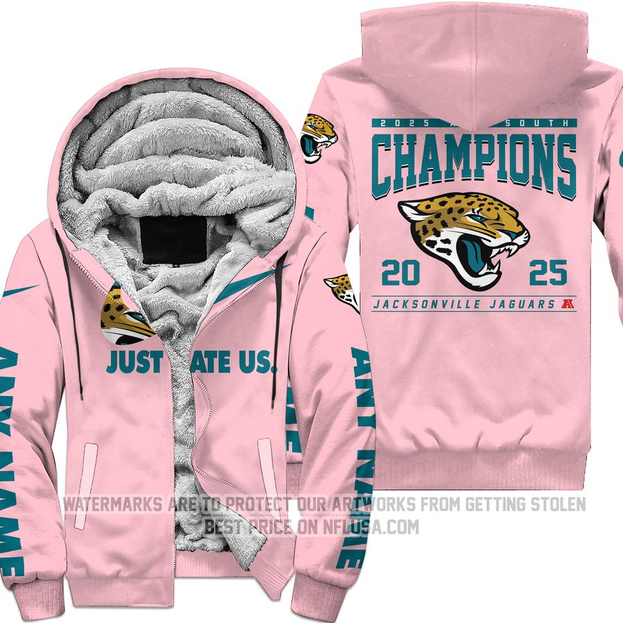 Limited Edition AFC South Champion - Jacksonville Jaguars - Fleece Zip Hoodie