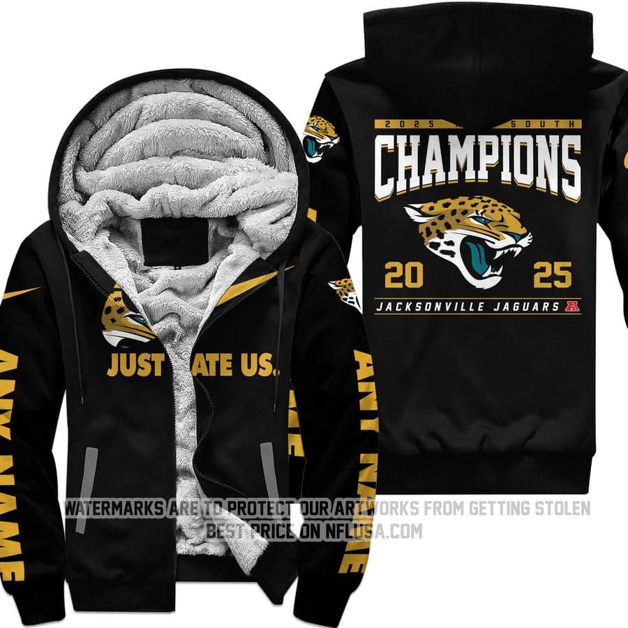 Limited Edition AFC South Champion - Jacksonville Jaguars - Fleece Zip Hoodie