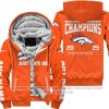 Limited Edition AFC West Champion - Denver Broncos - Fleece Zip Hoodie