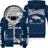 Limited Edition AFC West Champion - Denver Broncos - Fleece Zip Hoodie