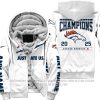 Limited Edition AFC West Champion - Denver Broncos - Fleece Zip Hoodie