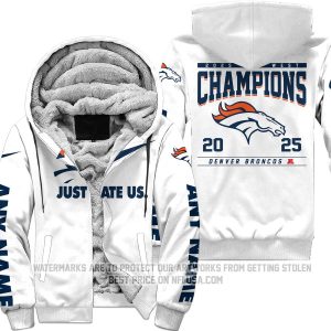Limited Edition AFC West Champion - Denver Broncos - Fleece Zip Hoodie