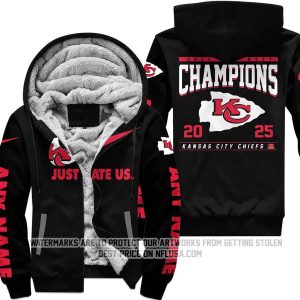 Limited Edition AFC West Champion - Kansas City Chiefs - Fleece Zip Hoodie