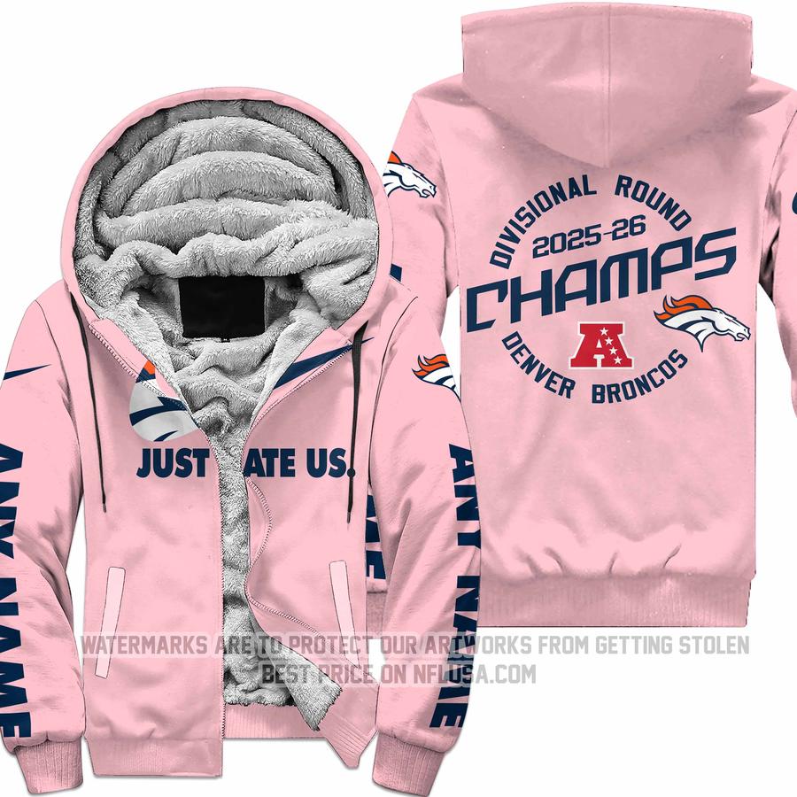 Limited Edition - Denver Broncos - AFC West Champion - Divisional Round - Fleece Zip Hoodie