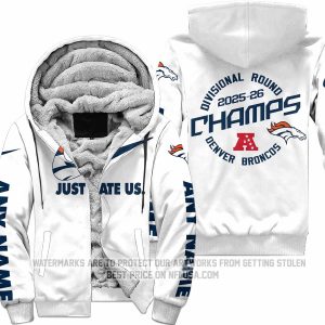 Limited Edition - Denver Broncos - AFC West Champion - Divisional Round - Fleece Zip Hoodie