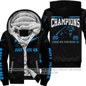 Limited Edition NFC South Champion - Carolina Panthers - Fleece Zip Hoodie
