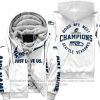 Limited Edition NFC West Champion - Just Love Us - Seattle Seahawks - Fleece Zip Hoodie