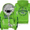 Limited Edition NFC West Champion - Just Love Us - Seattle Seahawks - Fleece Zip Hoodie