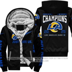 Limited Edition NFC West Champion - Los Angeles Rams - Fleece Zip Hoodie