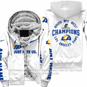 Limited Edition NFC West Champion - Los Angeles Rams - Fleece Zip Hoodie