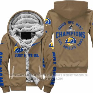 Limited Edition NFC West Champion - Los Angeles Rams - Fleece Zip Hoodie