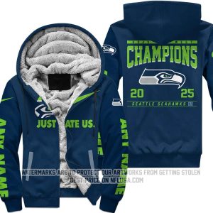 Limited Edition NFC West Champion - Seattle Seahawks - Fleece Zip Hoodie