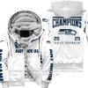 Limited Edition NFC West Champion - Seattle Seahawks - Fleece Zip Hoodie