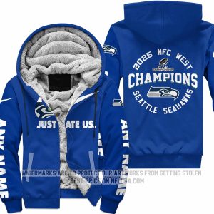 Limited Edition NFC West Champion - Seattle Seahawks - Fleece Zip Hoodie