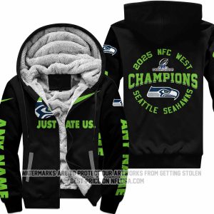 Limited Edition NFC West Champion - Seattle Seahawks - Fleece Zip Hoodie