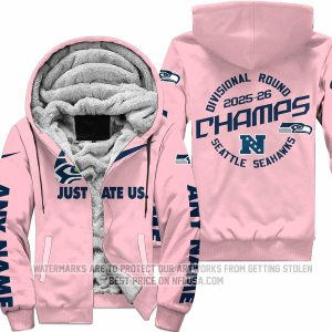 Limited Edition -Seattle Seahawks - NFC West Champions - Divisional Round - Fleece Zip Hoodie