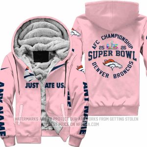 Limited Edition Super Bowl LX - Denver Broncos - Fleece Zip Hoodie