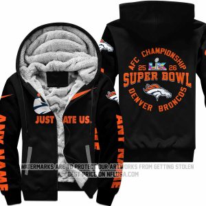 Limited Edition Super Bowl LX - Denver Broncos - Fleece Zip Hoodie