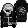 Limited Edition Super Bowl LX - Just Love Us - New England Patriots - Fleece Zip Hoodie