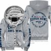 Limited Edition Super Bowl LX - Just Love Us - Seattle Seahawks - Fleece Zip Hoodie