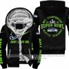 Limited Edition Super Bowl LX - Just Love Us - Seattle Seahawks - Fleece Zip Hoodie