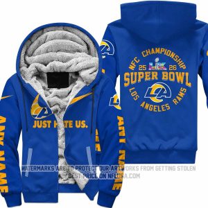 Limited Edition Super Bowl LX - Los Angeles Rams - Fleece Zip Hoodie