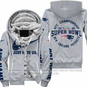 Limited Edition Super Bowl LX - New England Patriots - Fleece Zip Hoodie