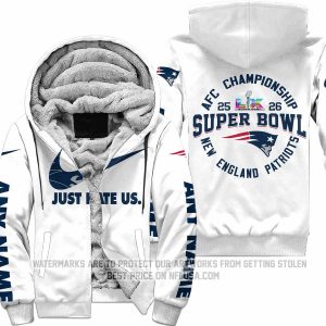 Limited Edition Super Bowl LX - New England Patriots - Fleece Zip Hoodie