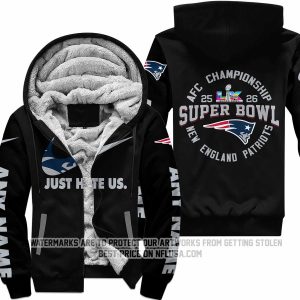 Limited Edition Super Bowl LX - New England Patriots - Fleece Zip Hoodie