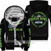 Limited Edition Super Bowl LX - Just Hate Us - Seattle Seahawks - Fleece Zip Hoodie