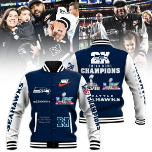 Seattle Seahawks Super Bowl LX Champions Limited Edition Baseball Jacket