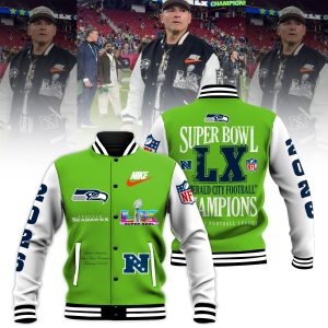 Seattle Seahawks Super Bowl LX Champions Limited Edition Baseball Jacket