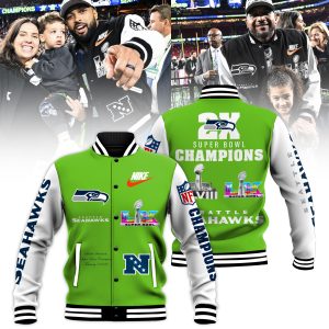 Seattle Seahawks Super Bowl LX Champions Limited Edition Baseball Jacket