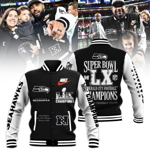 Seattle Seahawks Super Bowl LX Champions Limited Edition Baseball Jacket
