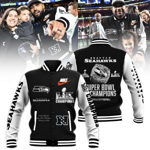 Seattle Seahawks Super Bowl LX Champions Limited Edition Baseball Jacket