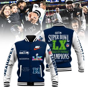 Seattle Seahawks Super Bowl LX Champions Limited Edition Baseball Jacket