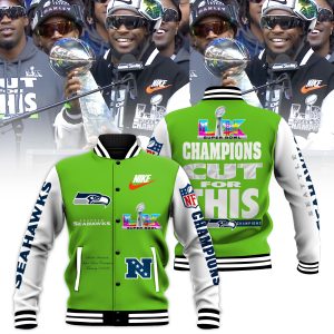 Seattle Seahawks Super Bowl LX Champions Limited Edition Baseball Jacket