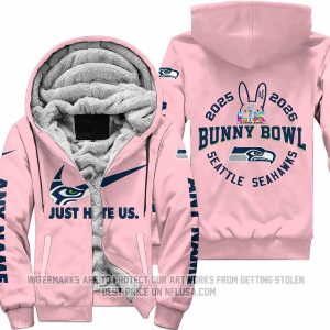 Bunny Bowl - Just Hate Us - Seattle Seahawks - Fleece Zip Hoodie
