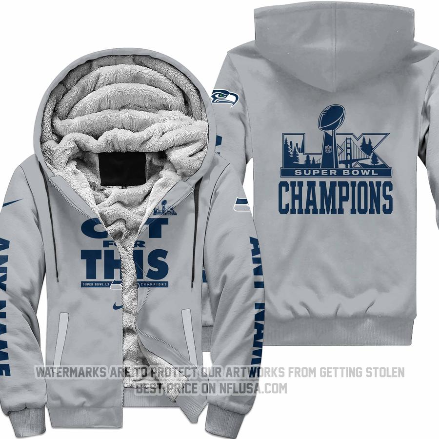 Cut For This - Seattle Seahawks - Fleece Zip Hoodie