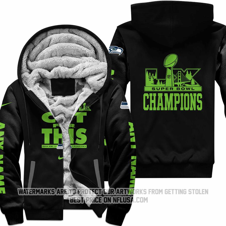 Cut For This - Seattle Seahawks - Fleece Zip Hoodie