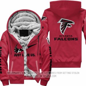 Just Love Us - Atlanta Falcons - Fleece Zip Hoodie
